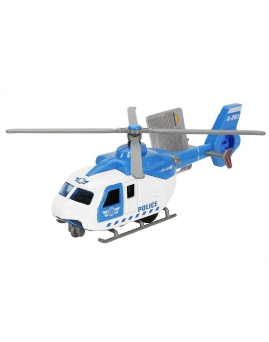 Çek Bırak Metal Helikopter 20 cm - Mavi
