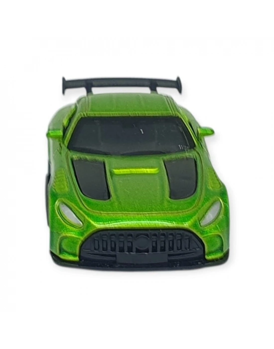 Çek Bırak Metal Küçük Arabalar 8 cm - 6411A-10 - Yeşil