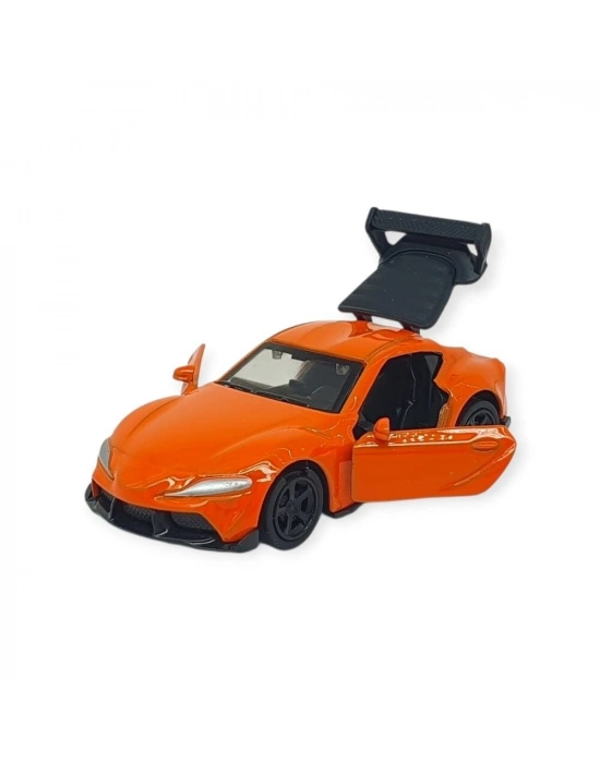 Çek Bırak Metal Küçük Arabalar 8 cm - 6411A-14 - Turuncu