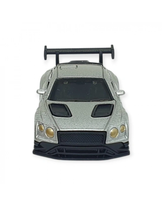 Çek Bırak Metal Küçük Arabalar 8 cm - 6411A-16 - Gümüş