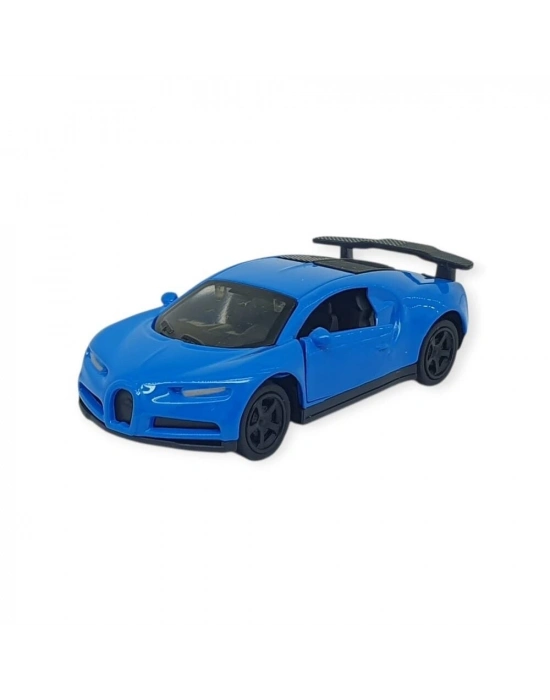 Çek Bırak Metal Küçük Arabalar 8 cm - 6411A-18 - Mavi