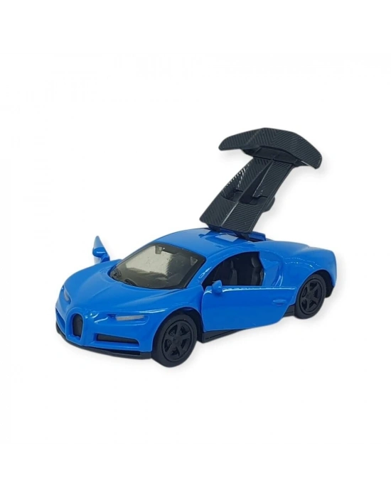 Çek Bırak Metal Küçük Arabalar 8 cm - 6411A-18 - Mavi