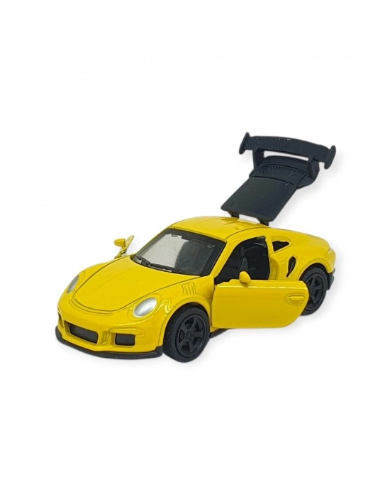 Çek Bırak Metal Küçük Arabalar 8 cm - 6411A-19 - Sarı