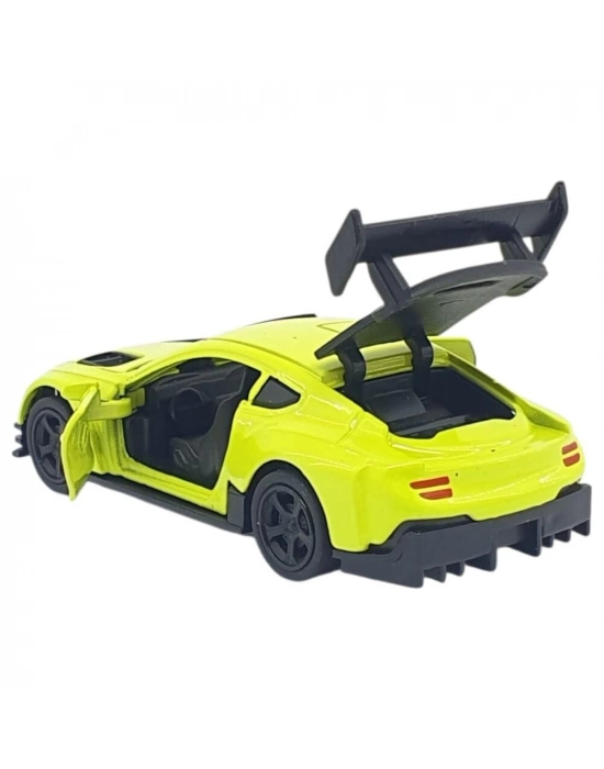 Çek Bırak Metal Küçük Arabalar 8 cm - 6411A - Açık Yeşil