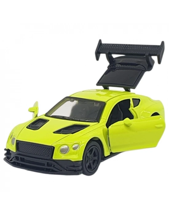 Çek Bırak Metal Küçük Arabalar 8 cm - 6411A - Açık Yeşil