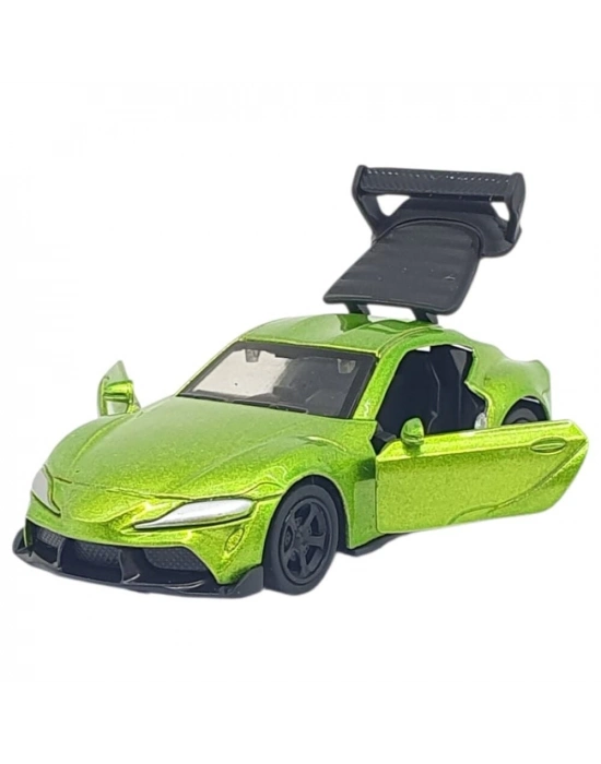 Çek Bırak Metal Küçük Arabalar 8 cm - 6411A - Yeşil