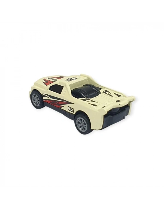 Çek Bırak Metal Küçük Arabalar 8 cm - SH40031 - Bej