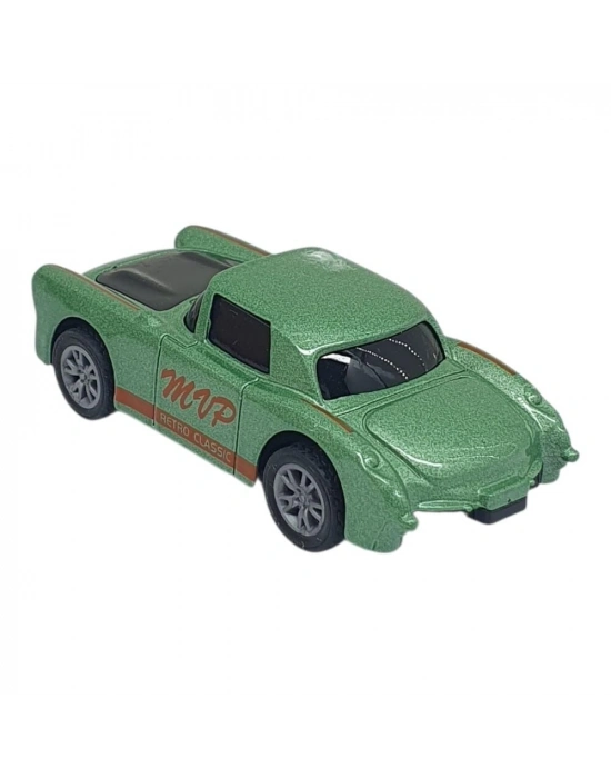 Çek Bırak Metal Küçük Arabalar 8 cm - SH40031 - Klasik Yeşil