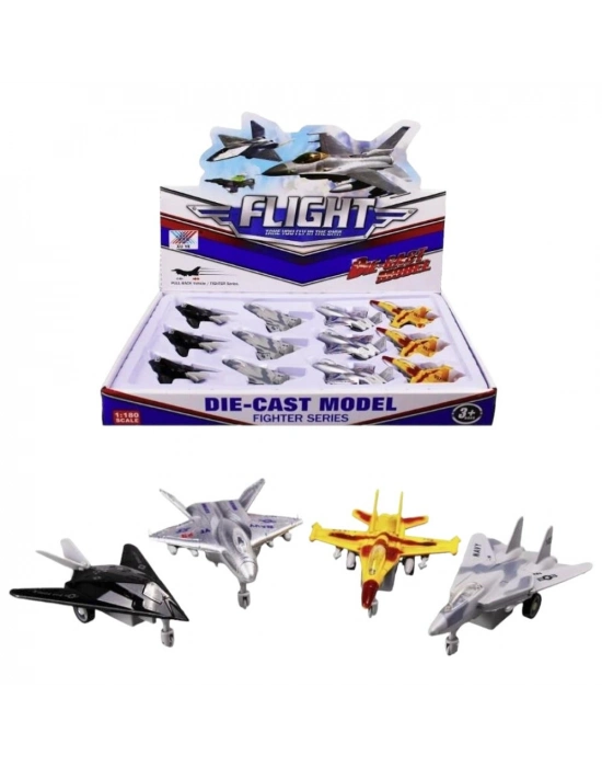 Çek Bırak Metal Mini Savaş Uçak 9 Cm - K157A2