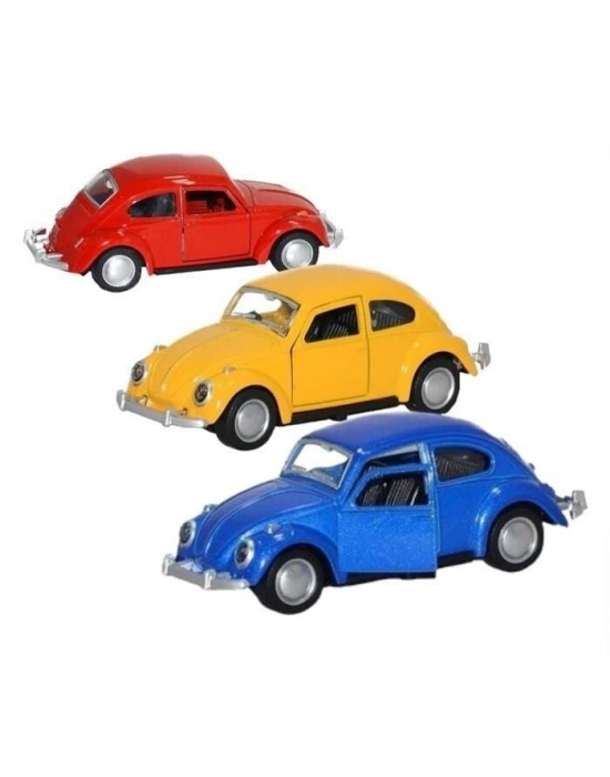 Çek Bırak Metal Retro Vosvos Araba  - 6636-18T