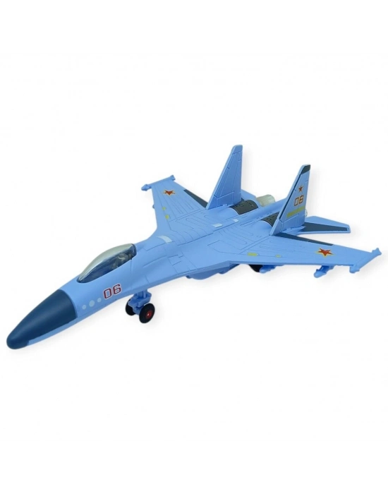 Çek Bırak Metal Uçak Sesli Işıklı 22 cm