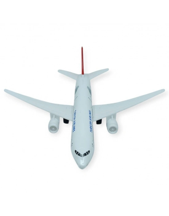 Çek Bırak Metal Yolcu Uçağı - 15 cm - Küçük Boy