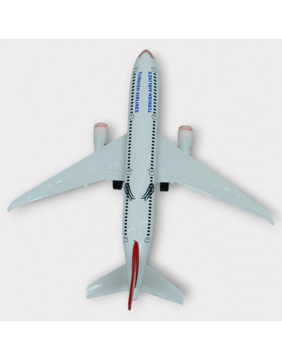Çek Bırak Metal Yolcu Uçağı - 18 cm - Orta Boy
