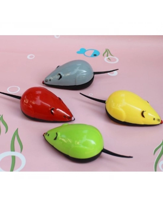Çek Bırak Renkli Hareketli Fare Premium 9×3.5×3CM Karışık Renklerde 1 Adet