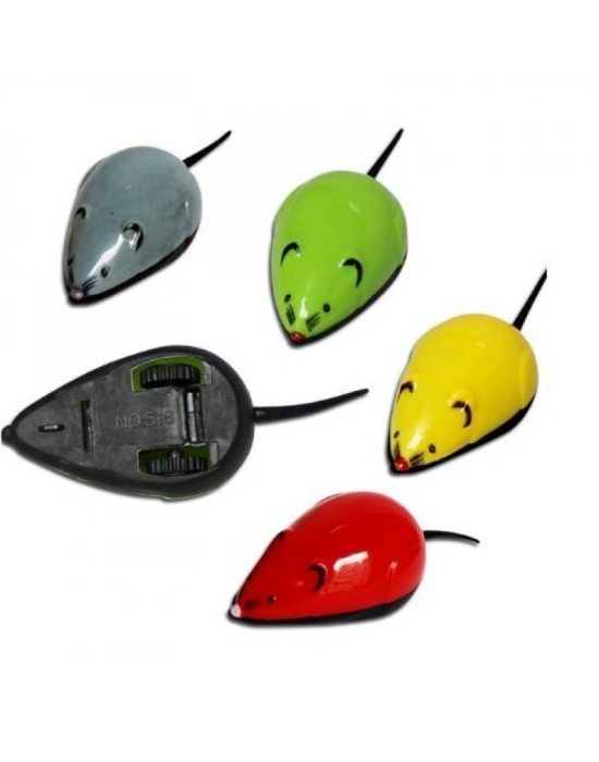 Çek Bırak Renkli Hareketli Fare Premium 9×3.5×3CM Karışık Renklerde 1 Adet