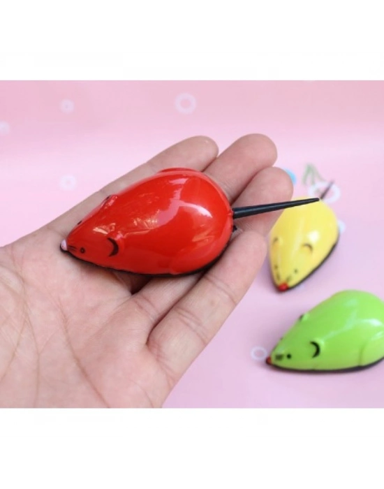 Çek Bırak Renkli Hareketli Fare Premium 9×3.5×3CM Karışık Renklerde 1 Adet