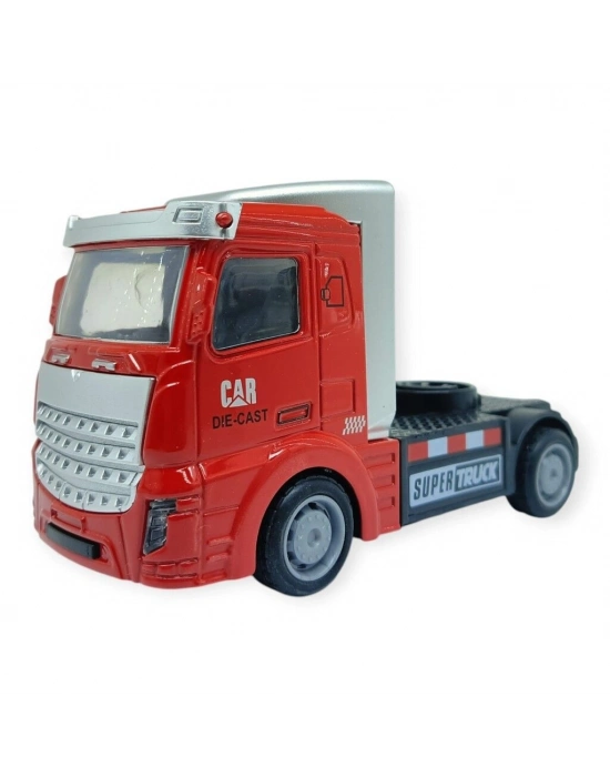 Çekbırak Metal Tır Kafası 12 cm - Kırmızı