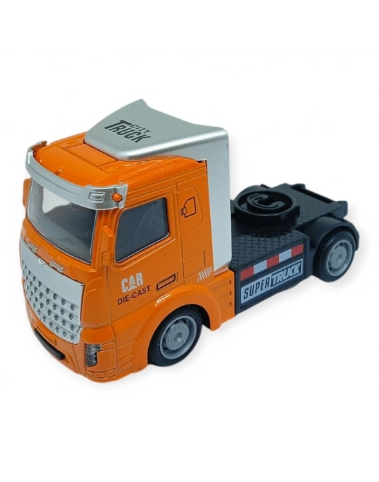 Çekbırak Metal Tır Kafası 12 cm - Turuncu