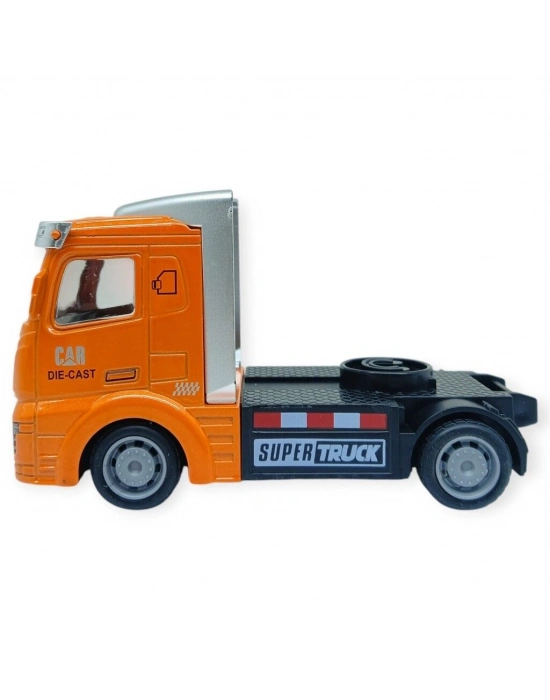 Çekbırak Metal Tır Kafası 12 cm - Turuncu