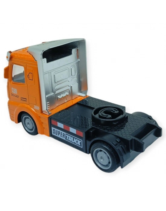 Çekbırak Metal Tır Kafası 12 cm - Turuncu