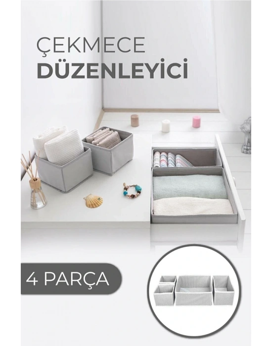 Çekmece Düzenleme Kutu Seti Organizer 4lü Set