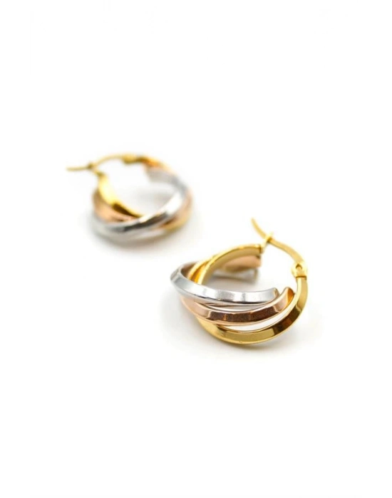 Çelik Halka Küpe - ÇOK RENKLİ