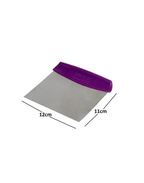 ®  Çelik Hamur Kesici Kazıyıcı Pasta Kek Dekorasyon Spatula Aleti