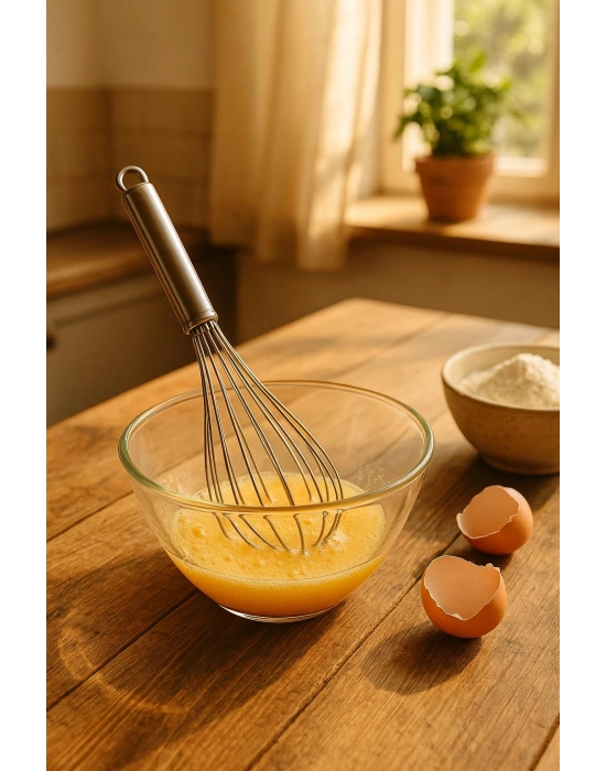 Çelik Küçük Yumurta Çırpıcı 14 cm