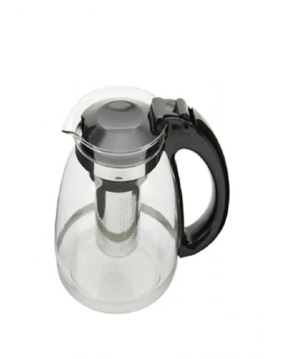 Çelik Süzgeçli Cam Çaycı Servis Demlik 1500 Ml. Royaleks-7488