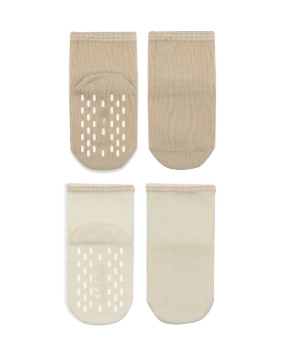 Çemberli Basic Penye Kaymaz Soket Çorap 2li 10146 Bej