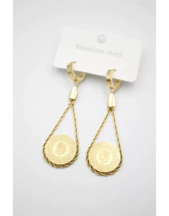 Çeyrek Küpe - Altın