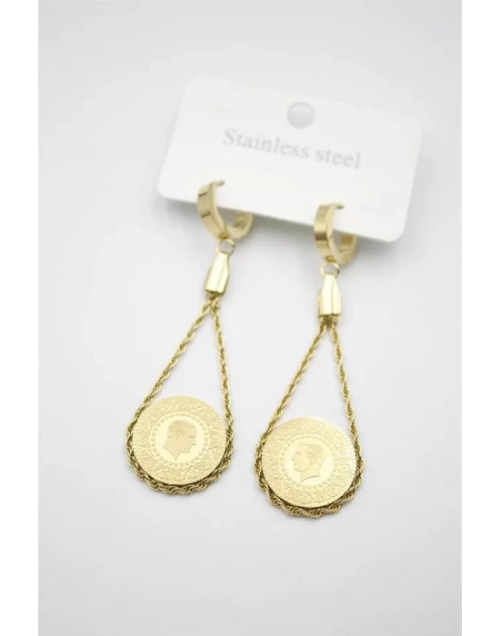 Çeyrek Küpe - Altın