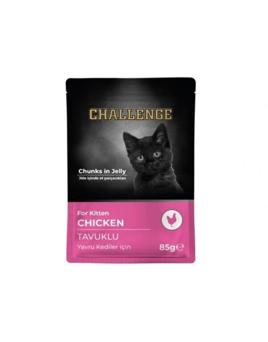 Challenge Tavuklu Pouch Yavru Konserve Kedi Maması 1 Adet 85 Gr