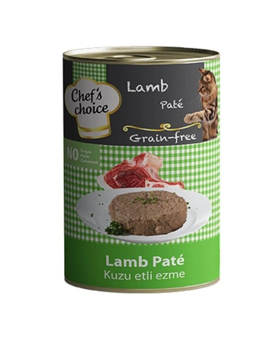Chefs Choice Kıyılmış Kuzulu Yetişkin Konserve Kedi Maması 1 Adet 400 Gr