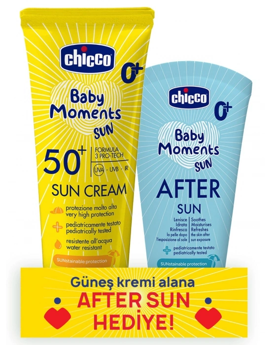 Chicco Baby Moments Sun Güneş Kremi Spf 50+ 75 ml + After Sun Hediye