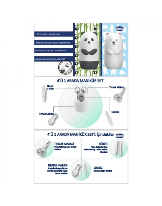 Chicco Bebek Tırnak Bakım Seti Kutup Ayısı