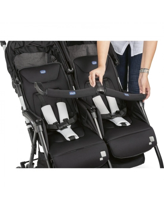Chicco Ohlala Twin İkiz Bebek Arabası Black Nigth