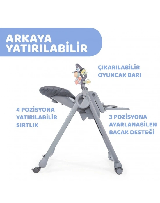 Chicco Polly Magic Relax Mama Sandalyesi Grey Melange