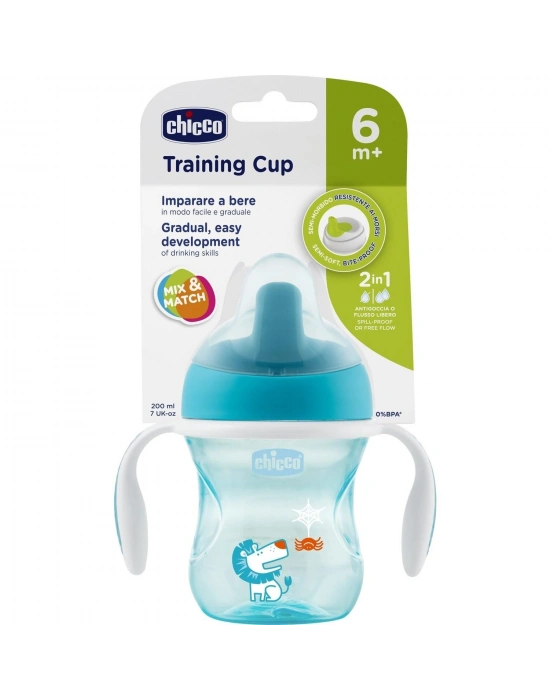 Chicco Yarı Yumuşak Uçlu Alıştırma Bardağı 6 Ay+ Kız