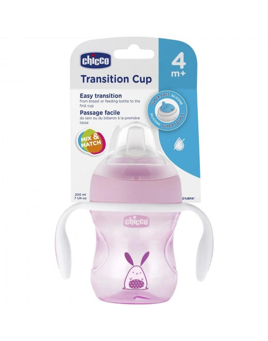 Chicco Yumuşak Uçlu Geçiş Bardağı 4 Ay+ Erkek