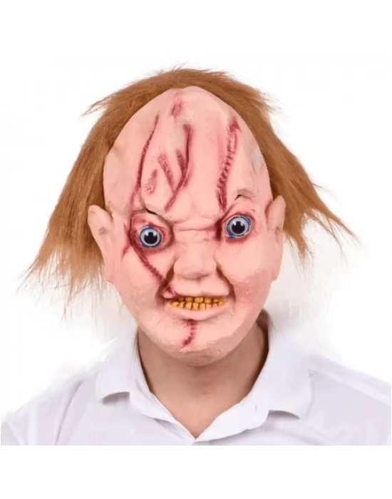 Chucky Saçlı Lateks Maske