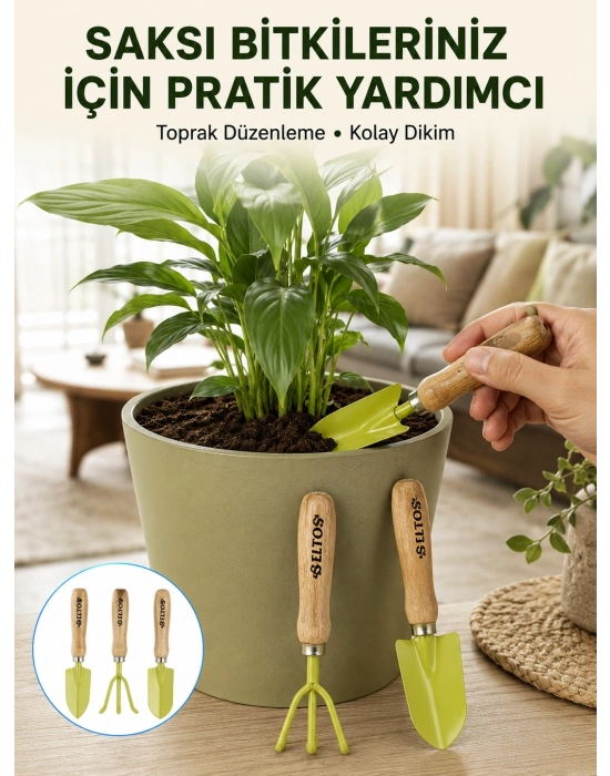 Çiçek Bakımı İçin Bahçe El Aletleri Seti