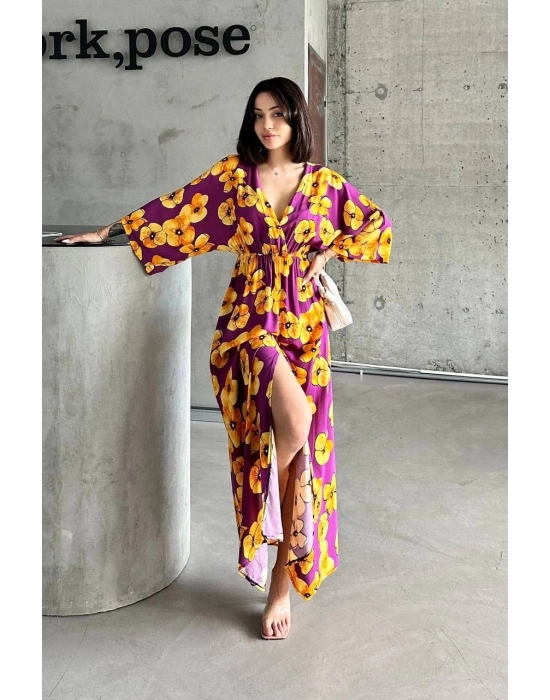 Çiçek baskılı elbise