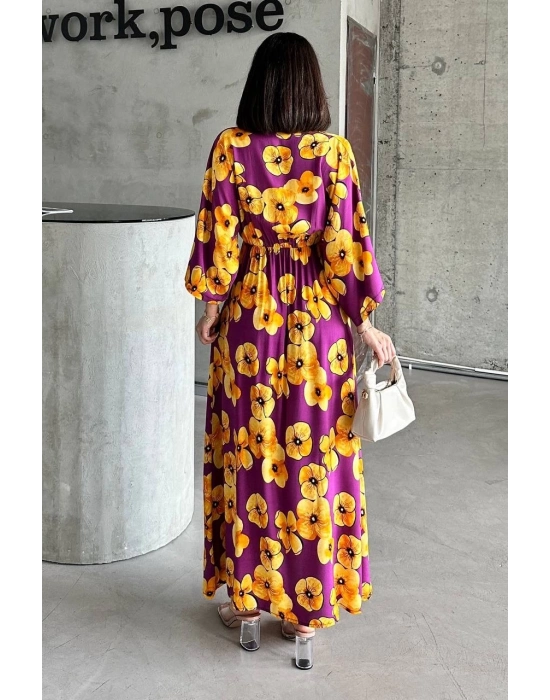 Çiçek baskılı elbise