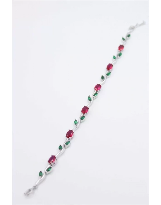 Çiçek Bileklik - Gümüş