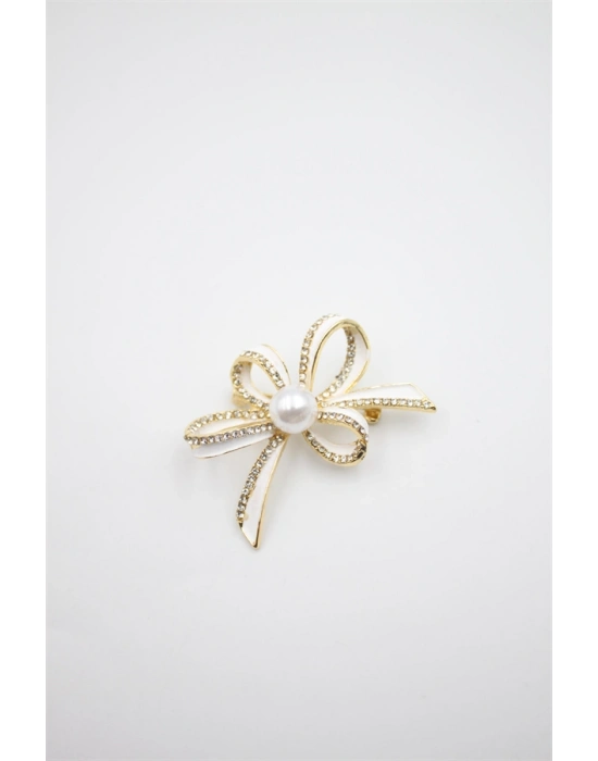 Çiçek Broş - Altın