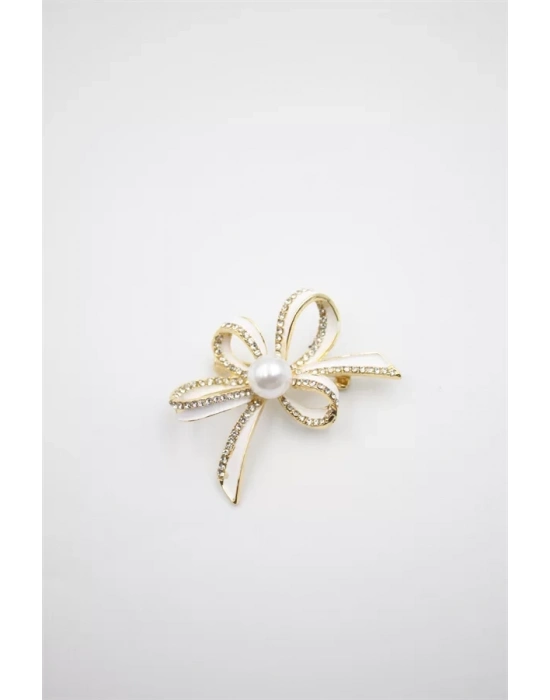 Çiçek Broş - Altın