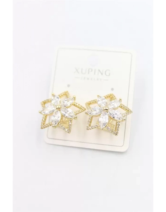 Çiçek Küpe - Altın