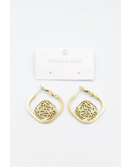 Çiçek Küpe - Altın