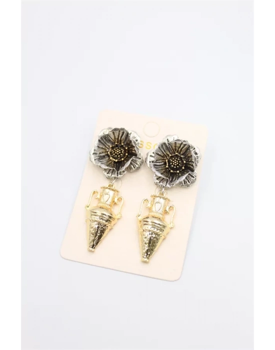 Çiçek Küpe - ÇOK RENKLİ